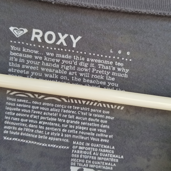 Roxy vee neck side graphic tee - Picture 2 of 2